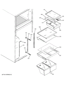 05 - Fresh Food Shelves parts for Ge Refrigerator GTS18JCPWRBB from AppliancePartsPros.com