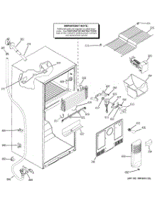 02 - Freezer Section parts for Ge Refrigerator GTS18KCPWRCC from AppliancePartsPros.com