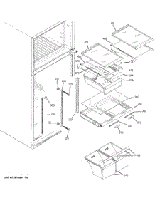 05 - Fresh Food Shelves parts for Ge Refrigerator GTS18KBPWRWW from AppliancePartsPros.com
