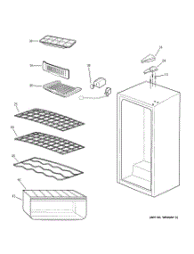 02 - Cabinet parts for Ge Refrigerator WMR04DATABB from AppliancePartsPros.com