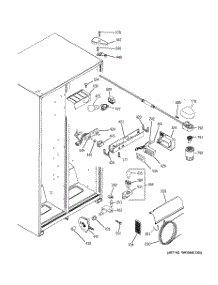 06 - Fresh Food Section parts for Ge Refrigerator DSS25JFPMWW from AppliancePartsPros.com