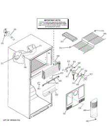 02 - Freezer Section parts for Ge Refrigerator GTH18DBRDRWW from AppliancePartsPros.com