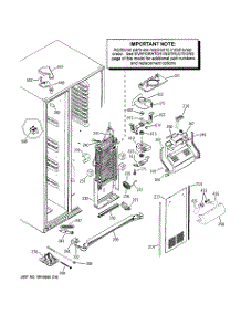 03 - Freezer Section parts for Ge Refrigerator GSS25KSTBSS from AppliancePartsPros.com