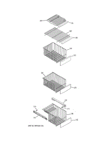 06 - Freezer Shelves parts for Ge Refrigerator GSL25LGTBBS from AppliancePartsPros.com