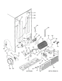 02 - Sealed System & Mother Board parts for Ge Refrigerator PHE25MGTAFBB from AppliancePartsPros.com