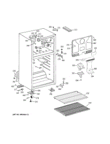 02 - Cabinet parts for Ge Refrigerator GTR18ZBSARWW from AppliancePartsPros.com