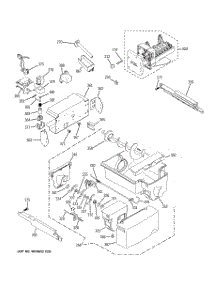 06 - Ice Maker & Dispenser parts for Ge Refrigerator GCE21IETAFBB from AppliancePartsPros.com