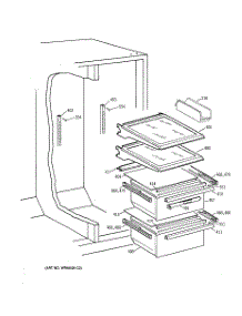03 - Freezer Section parts for Ge Refrigerator GCU23MITAFBB from AppliancePartsPros.com