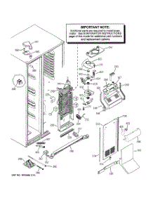 03 - Freezer Section parts for Ge Refrigerator GCE23YETAFSS from AppliancePartsPros.com