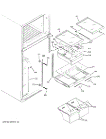 05 - Fresh Food Shelves parts for Ge Refrigerator GTS18SBPVRBS from AppliancePartsPros.com