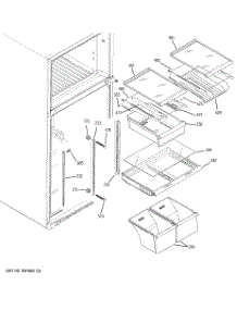 05 - Fresh Food Shelves parts for Ge Refrigerator GTS18YBRVRWW from AppliancePartsPros.com