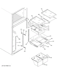 05 - Fresh Food Shelves parts for Ge Refrigerator GTS18KCPJRCC from AppliancePartsPros.com