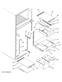 05 - Fresh Food Shelves parts for Ge Refrigerator DTS18ZBRJRWW from AppliancePartsPros.com
