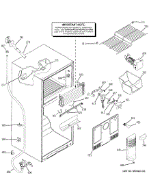 02 - Freezer Section parts for Ge Refrigerator GTS18KCPJRBB from AppliancePartsPros.com