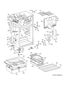 02 - Cabinet parts for Ge Refrigerator GTS18FCSERWW from AppliancePartsPros.com