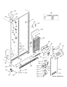 03 - Freezer Section parts for Ge Refrigerator GSS20IBTACC from AppliancePartsPros.com