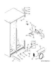 06 - Fresh Food Section parts for Ge Refrigerator GSE25KETAFBB from AppliancePartsPros.com
