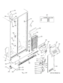 03 - Freezer Section parts for Ge Refrigerator BSS25JSTASS from AppliancePartsPros.com