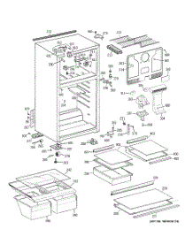 02 - Cabinet parts for Ge Refrigerator GTE16HBSKRWW from AppliancePartsPros.com