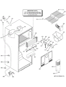 02 - Freezer Section parts for Ge Refrigerator GTH18DCRKRWW from AppliancePartsPros.com