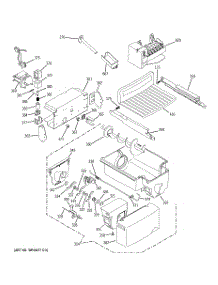 06 - Ice Maker & Dispenser parts for Ge Refrigerator GSS23QGTACC from AppliancePartsPros.com