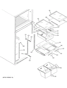 05 - Fresh Food Shelves parts for Ge Refrigerator GTS18SBSURSS from AppliancePartsPros.com