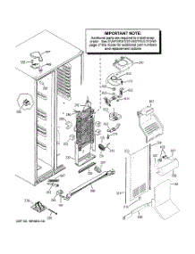 03 - Freezer Section parts for Ge Refrigerator GSS23WSTASS from AppliancePartsPros.com