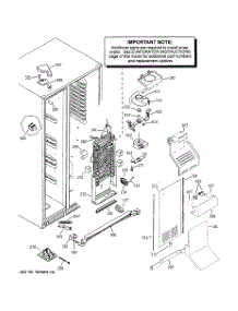 03 - Freezer Section parts for Ge Refrigerator GSS23QSTASS from AppliancePartsPros.com