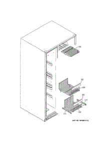 05 - Freezer Shelves parts for Ge Refrigerator ESF25KGTACC from AppliancePartsPros.com