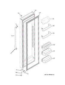 02 - Fresh Food Door parts for Ge Refrigerator GSS25WSTASS from AppliancePartsPros.com