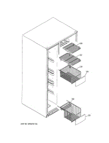 05 - Freezer Shelves parts for Ge Refrigerator GSK25LCSACCC from AppliancePartsPros.com