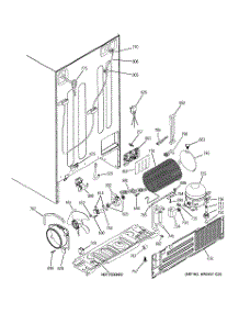 02 - Sealed System & Mother Board parts for Ge Refrigerator PSG25NGSBCBB from AppliancePartsPros.com