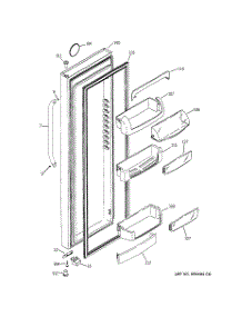 02 - Fresh Food Door parts for Ge Refrigerator GCU21YESAFSS from AppliancePartsPros.com