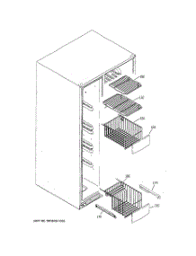 05 - Freezer Shelves parts for Ge Refrigerator GCU21YESAFBB from AppliancePartsPros.com