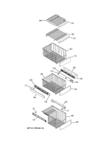 06 - Freezer Shelves parts for Ge Refrigerator PSG25NGSBFBB from AppliancePartsPros.com