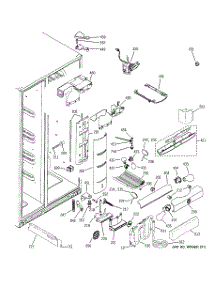 07 - Fresh Food Section parts for Ge Refrigerator GCG21IESBFBB from AppliancePartsPros.com