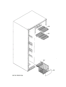05 - Freezer Shelves parts for Ge Refrigerator PCG23YESBFWW from AppliancePartsPros.com