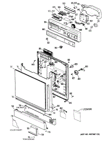 03 - Fresh Food Door parts for Ge Refrigerator PCG23NGSBFBB from AppliancePartsPros.com