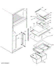 05 - Fresh Food Shelves parts for Ge Refrigerator STS18ZCPRRWW from AppliancePartsPros.com