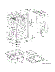 02 - Cabinet parts for Ge Refrigerator GTS18QCSERCC from AppliancePartsPros.com