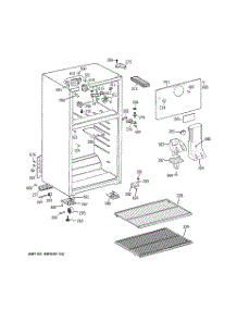 02 - Cabinet parts for Ge Refrigerator GTR18ABSERWW from AppliancePartsPros.com