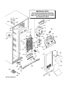 03 - Freezer Section parts for Ge Refrigerator GSX25YBSBCWW from AppliancePartsPros.com