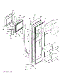 03 - Fresh Food Door parts for Ge Refrigerator PSS26NHSCWW from AppliancePartsPros.com