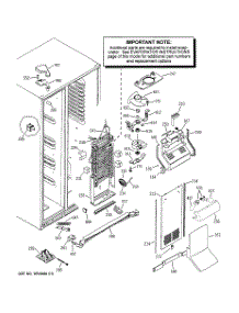 04 - Freezer Section parts for Ge Refrigerator PSS29NHSBBB from AppliancePartsPros.com