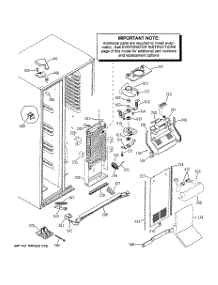 03 - Freezer Section parts for Ge Refrigerator GSG25MISBCBB from AppliancePartsPros.com