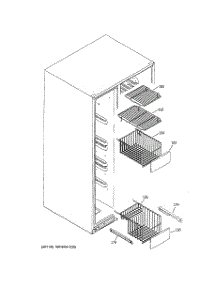 05 - Freezer Shelves parts for Ge Refrigerator GCG21ZESBFWW from AppliancePartsPros.com