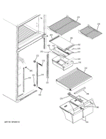 05 - Fresh Food Shelves parts for Ge Refrigerator GTS18DBPBLBB from AppliancePartsPros.com
