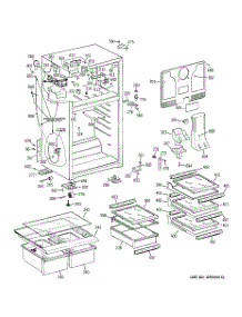 02 - Cabinet parts for Ge Refrigerator GTS18XCSARWW from AppliancePartsPros.com