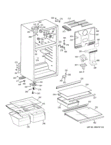 02 - Cabinet parts for Ge Refrigerator GTS17GBSARWW from AppliancePartsPros.com