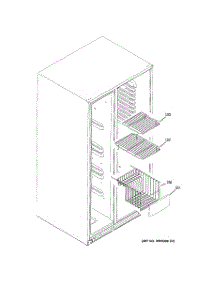 05 - Freezer Shelves parts for Ge Refrigerator GCG23YHSBFBB from AppliancePartsPros.com